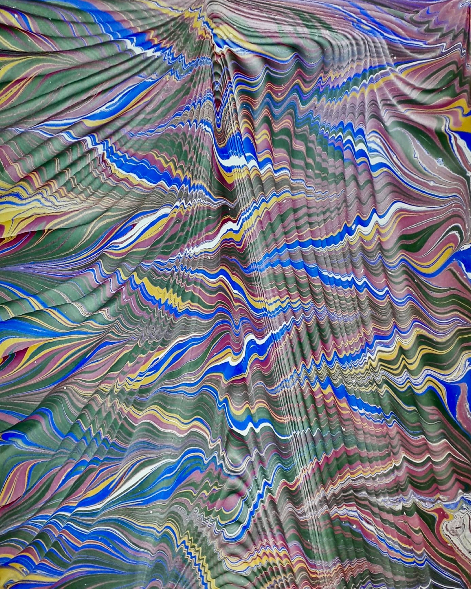 A Sea of Colors and Motion - Ebru art 2025